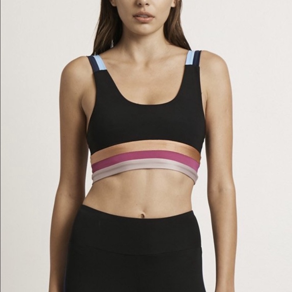 Langston Sport Streak Stripe Bra XS